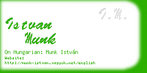 istvan munk business card